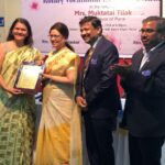 Honored to receive Rotary Vocational Excellence Award at the hands of Hon. Mayor Mukta Tilak 2018