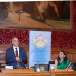 During the event of Geeta Jayanti at British Parliament. The event was hosted by MP Bob Blackman, 2018